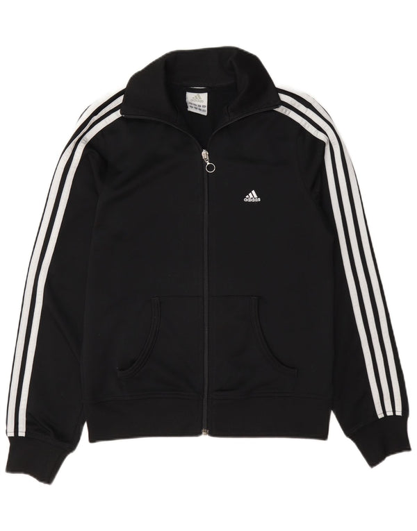 Adidas træningsdragt topjakke til kvinder UK 10 Lille sort polyester