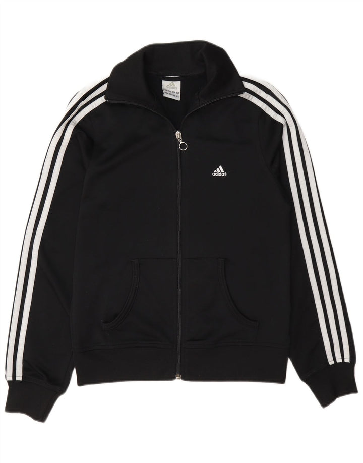 Adidas træningsdragt topjakke til kvinder UK 10 Lille sort polyester