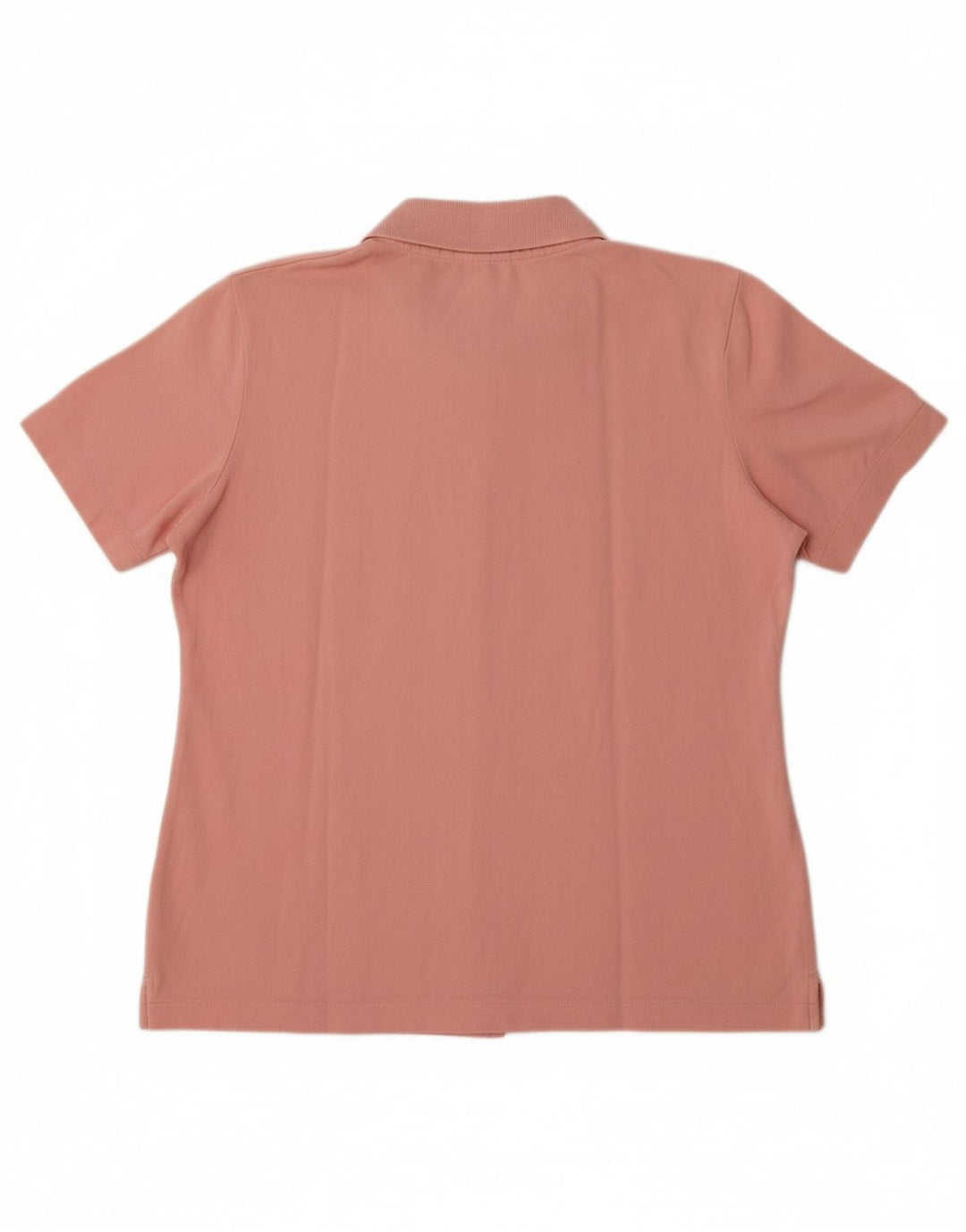 ASICS Womens Short Sleeve Shirt UK 14 Large Pink Cotton