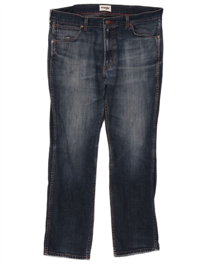 Wrangler Slim Jeans til mænd W35 L29 Marineblå