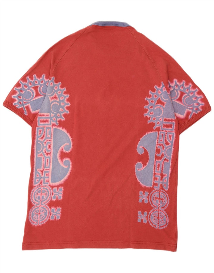 REPLAY Herre Grafisk T-Shirt Top Stor Rød Bomuld