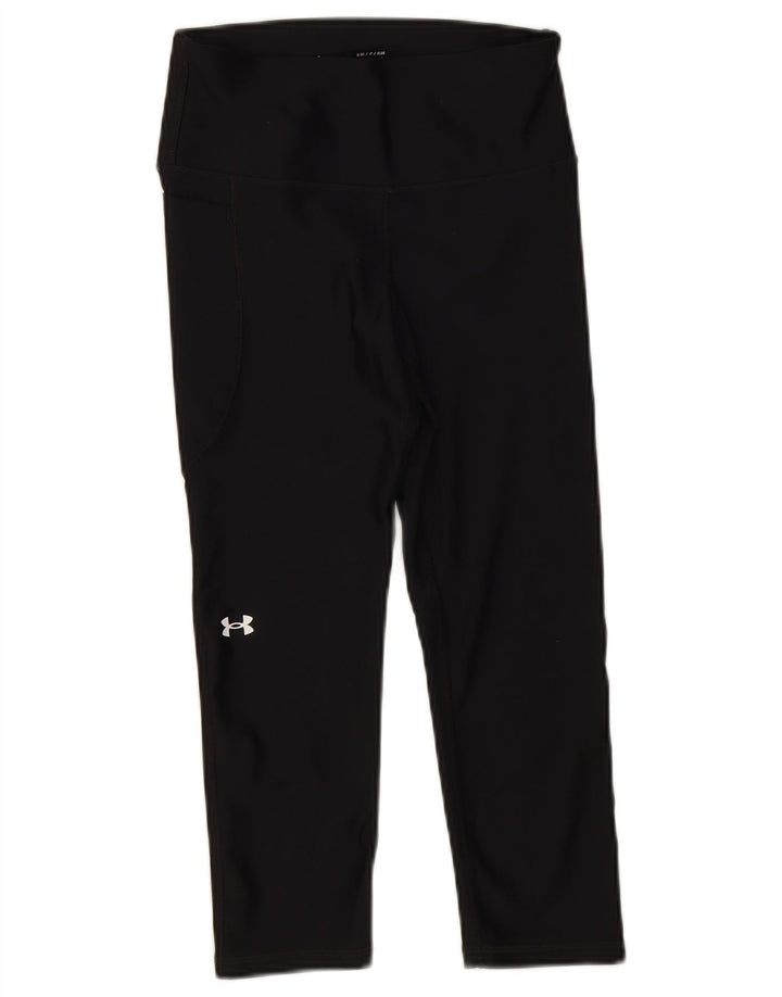 Under Armour Dame Capri Leggings UK 8 Small Black