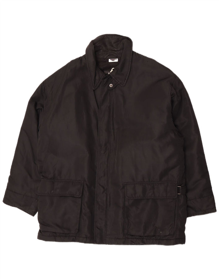 Hugo Boss Herre Windbreaker Coat EU 52 XL Sort Polyamid