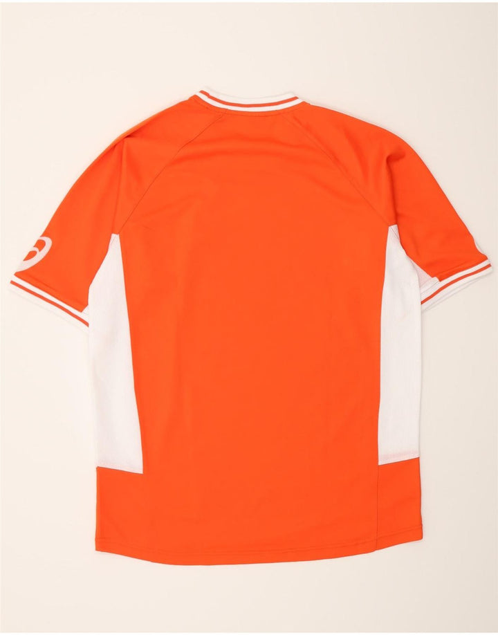 Asics Herre Grafisk T-Shirt Top Stor Orange Colourblock Polyester