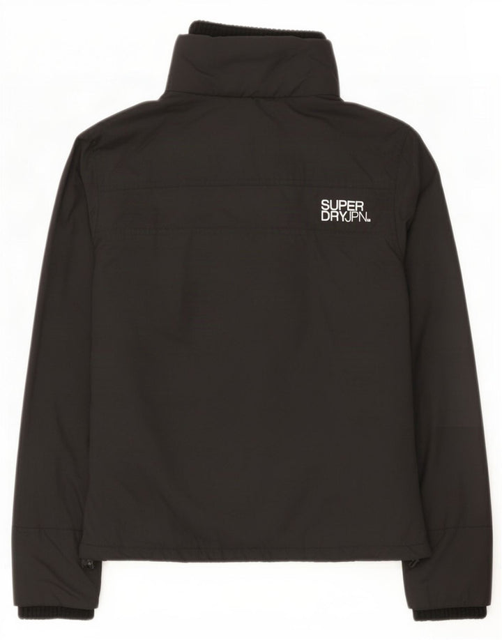 Superdry Regnjakke til kvinder UK 12 Medium Sort Nylon