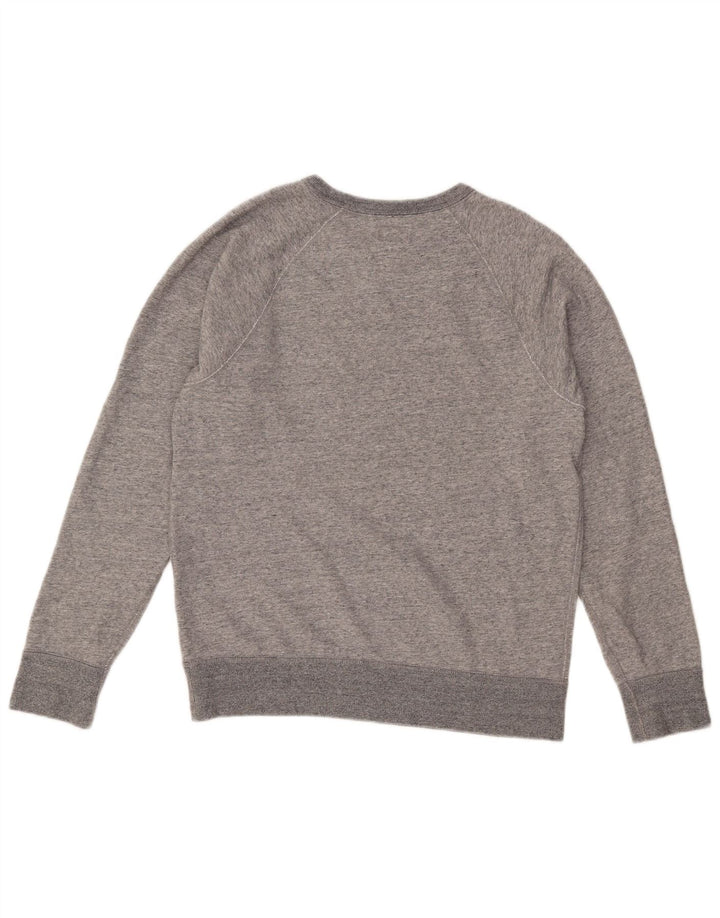 J. Crew Sweatshirt til mænd, lille grå flækket bomuld