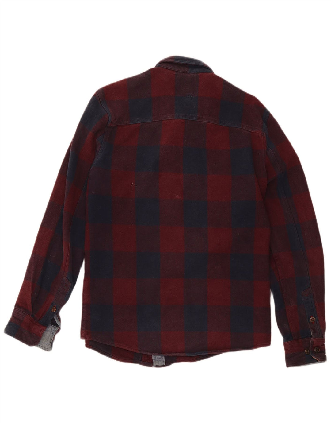 Fat Face Herre Classic Fit Flanellskjorte Lille rød ternet bomuld