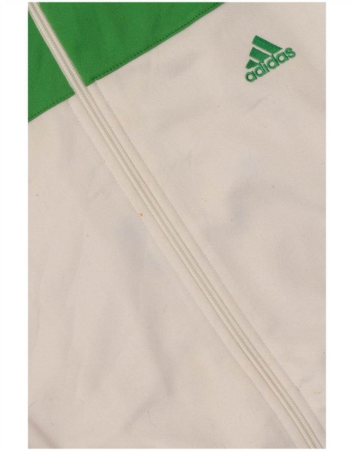 Adidas Herre 3D Arc træningsdragt Topjakke UK 38/40 Medium White Colourblock