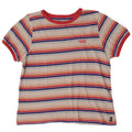 Vans T-Shirt Top UK 14 Stor Flerfarvet Stribet Bomuld