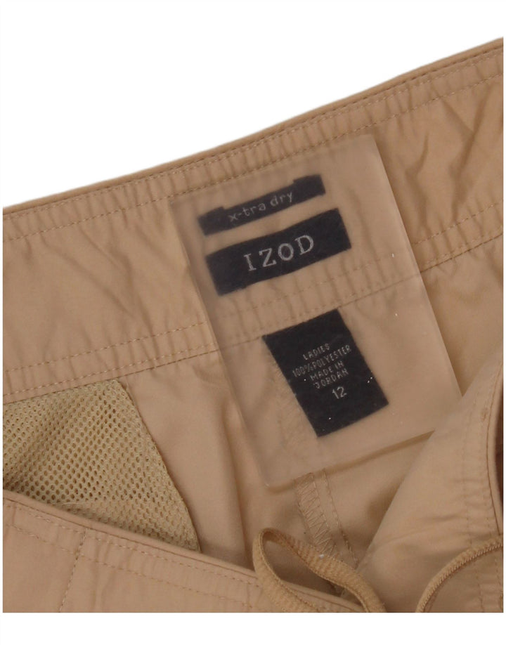 Izod Dame Capri Cargo Bukser US 12 Large W34 L21 Beige Polyester