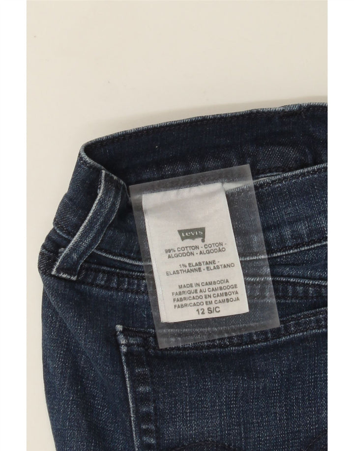 LEVI'S Dame Bootcut Jeans US 12 Large W32 L29 Blå Bomuld