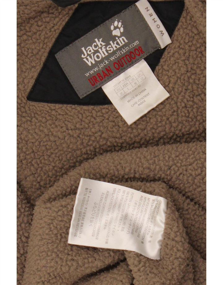 JACK WOLFSKIN Dame vindjakke UK 12 Medium Sort Polyester