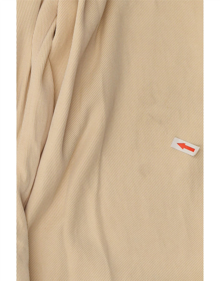 Massimo Dutti Dame Cropped Trousers EU 38 Small W28 L24 Beige Lyocell