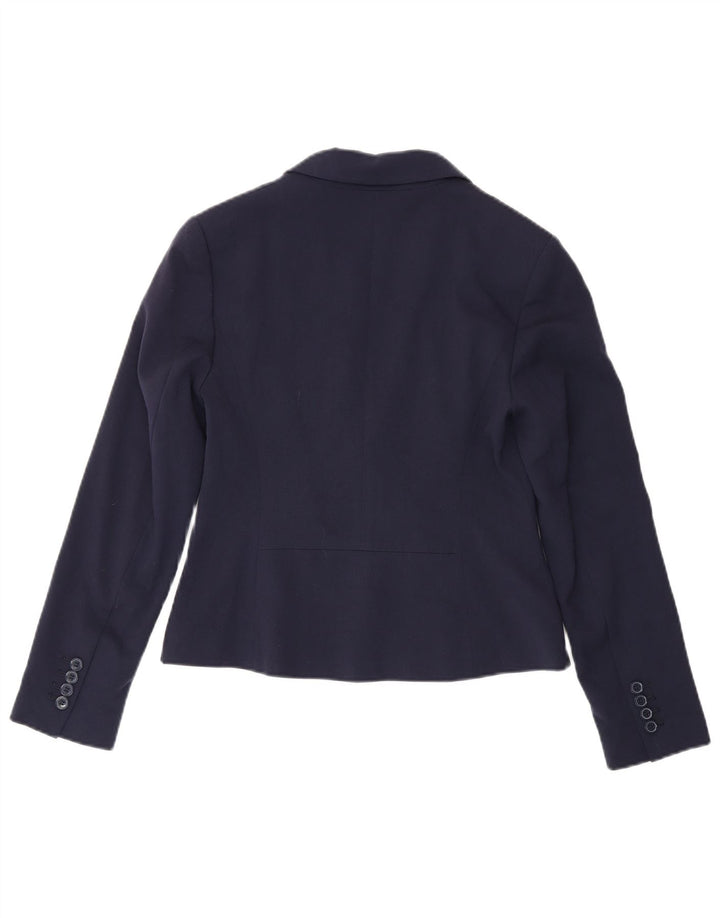 Marks & Spencer Dame 2 Button Blazer Jacket UK 8 Small Navy Blue