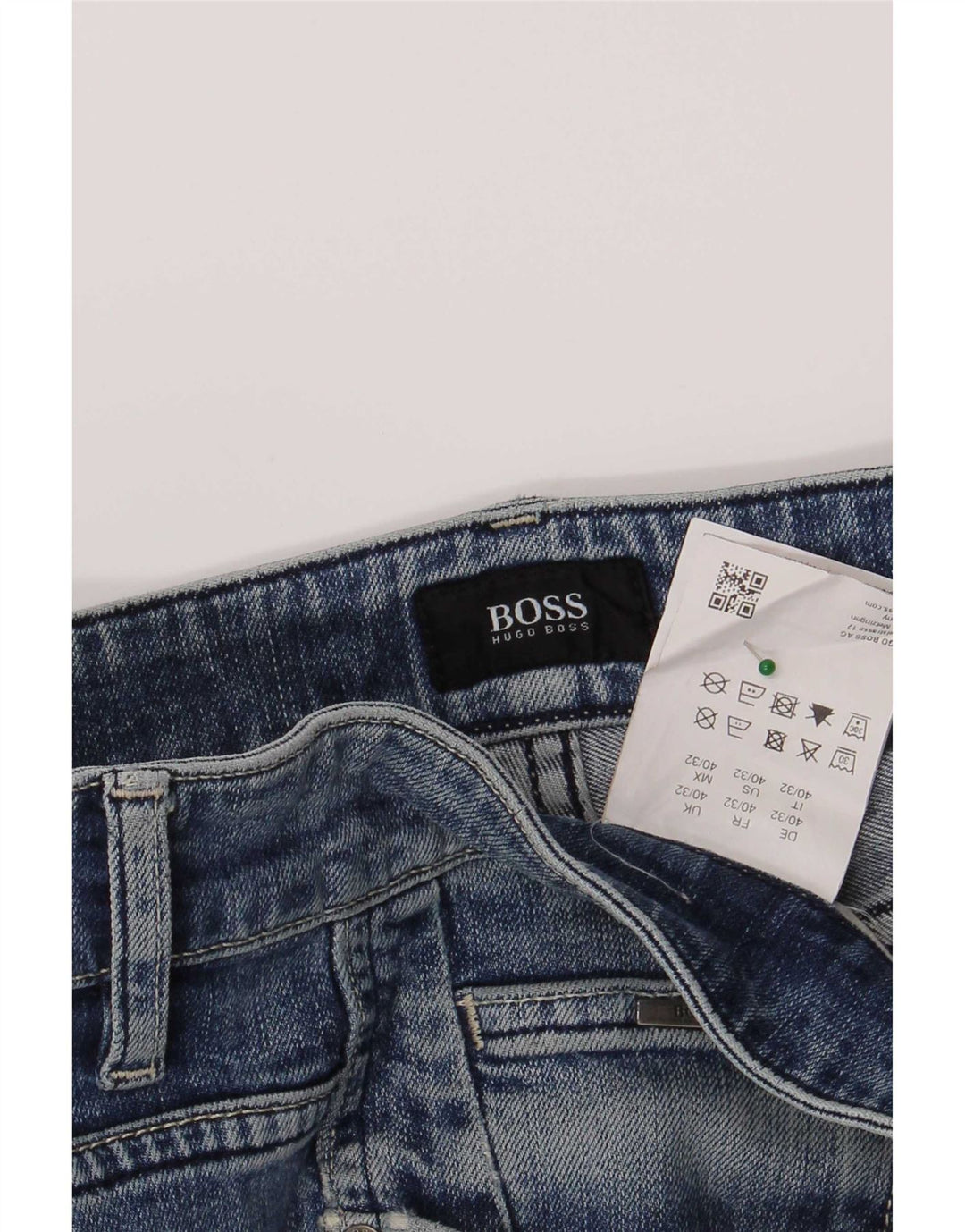 Hugo Boss Herre Slim Jeans W40 L32 Blå Bomuld