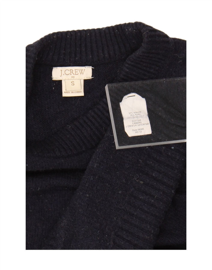 J. Crew Dame Boat Neck Jumper Sweater UK 10 Small Navy Blue Viscose