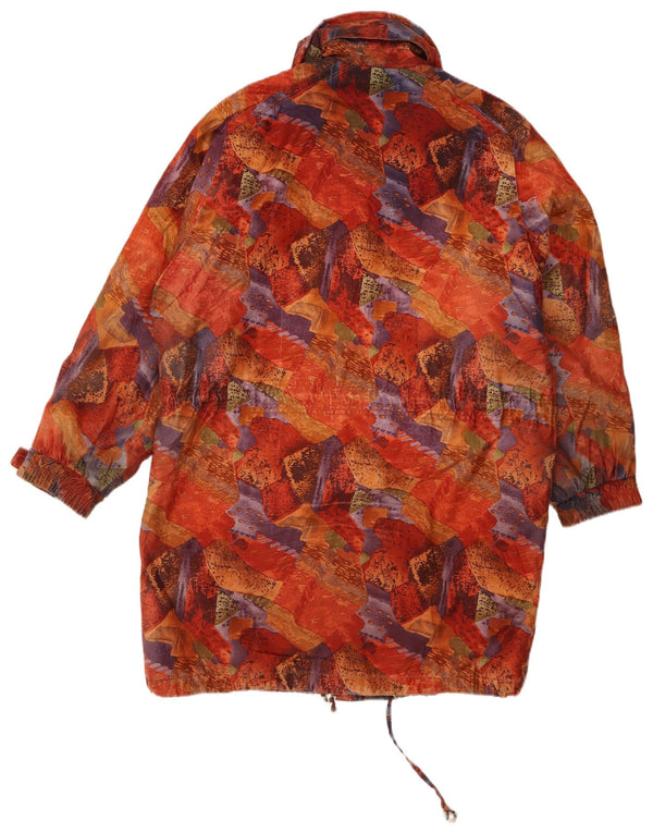C&A Womens Abstract Pattern Windbreaker Coat UK 14 Large Multicoloured