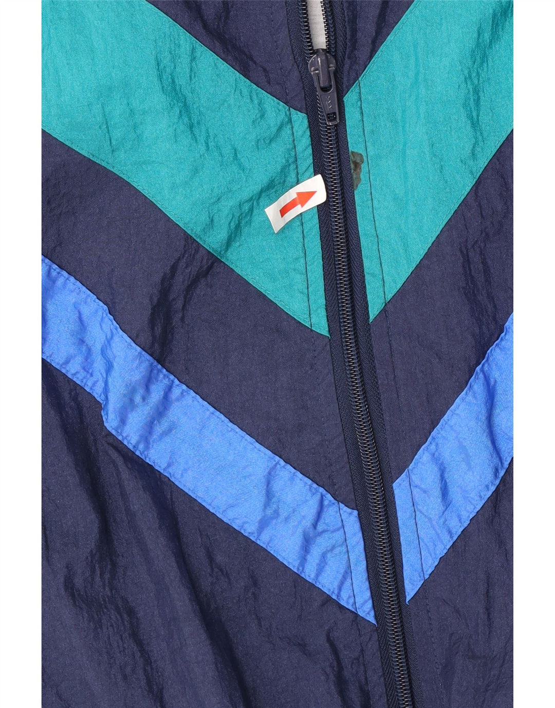 Vintage træningsdragt til mænd EU 54 XL Marineblå Colourblock Polyamid