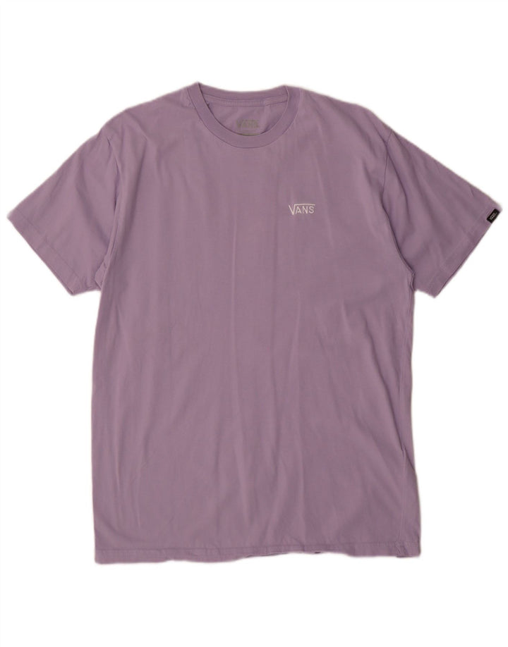 Vans Herre Classic Fit T-Shirt Top Medium Lilla Bomuld