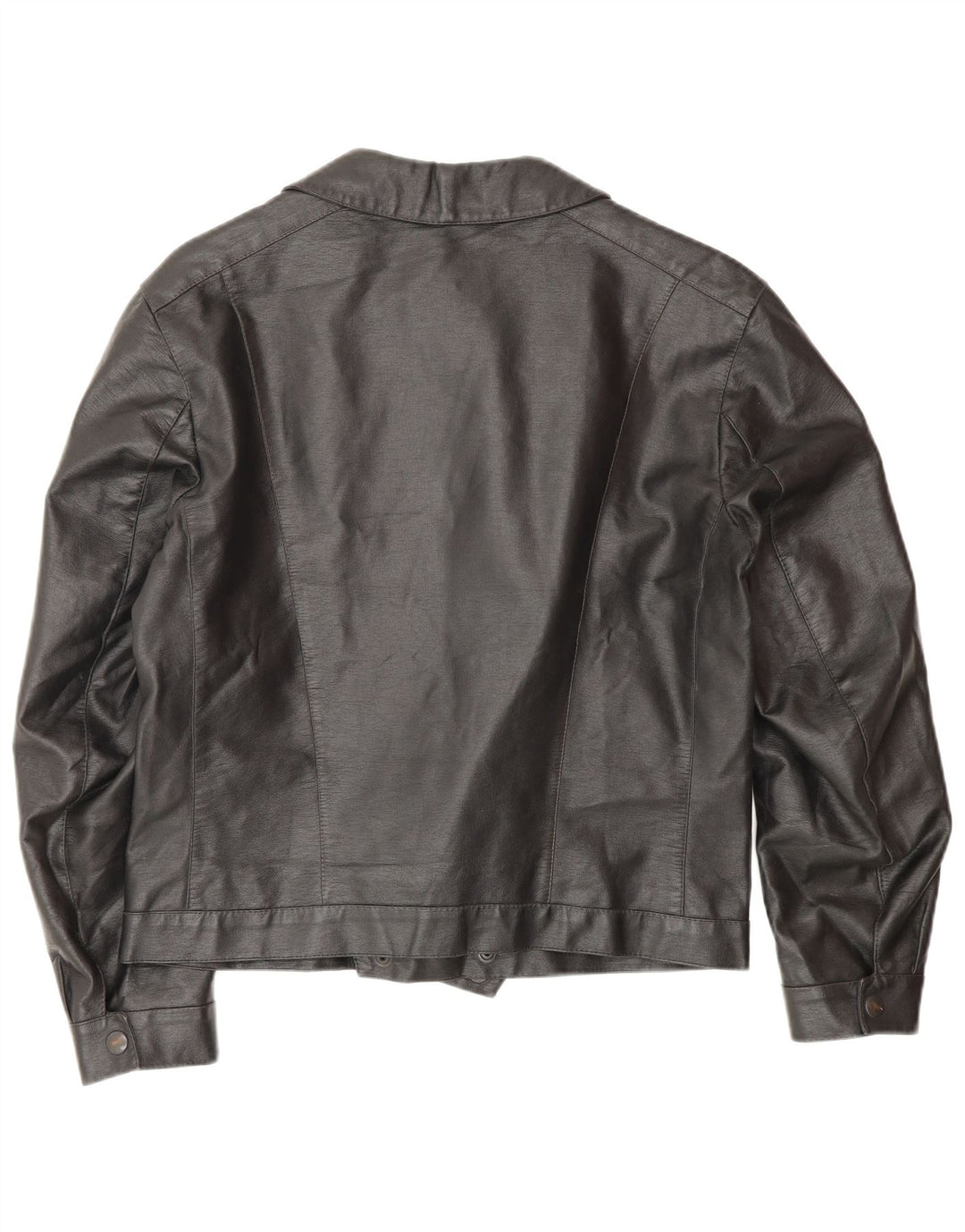 Vintage Herre Læder Biker Jacket UK 38 Medium Sort