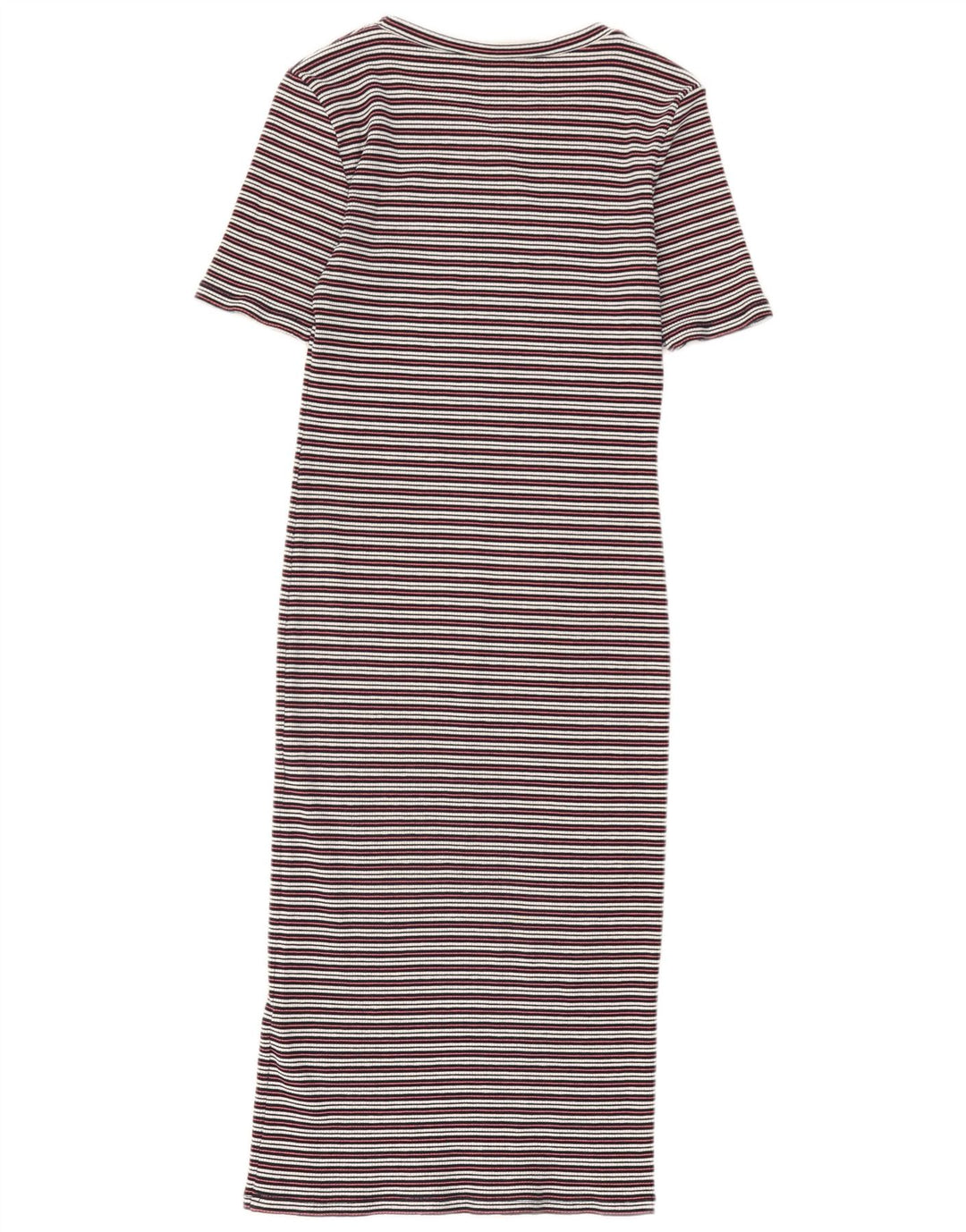 Oasis Dame Maxi Bodycon Kjole UK 12 Medium Flerfarvet Stribet Bomuld