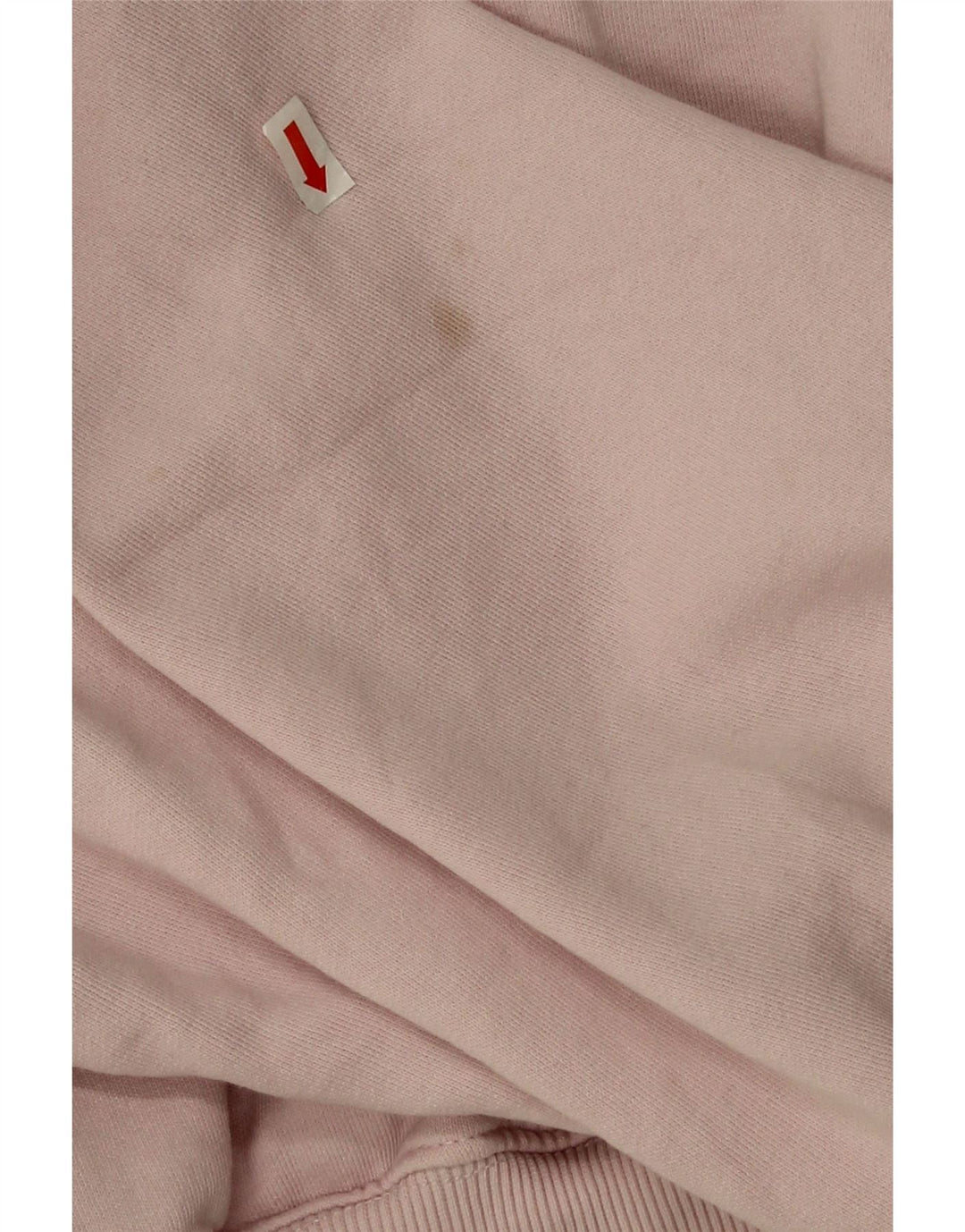 Zara Womens Crop Oversized Sweatshirt Jumper UK 14 Medium Pink Bomuld