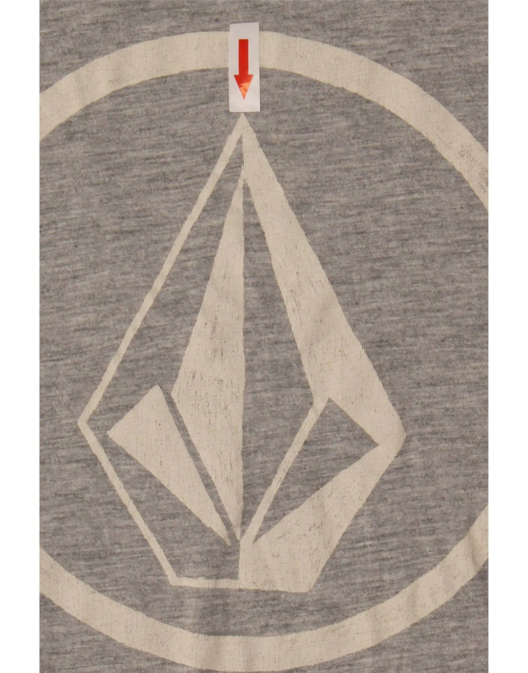 Volcom Herre Grafisk T-Shirt Top Stor Grå Colourblock Bomuld