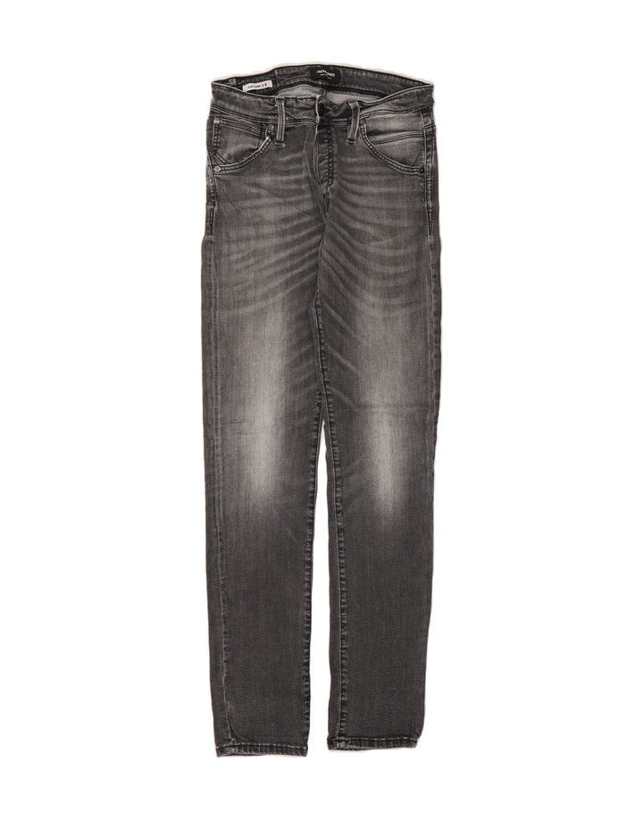 JACK & JONES Mens GLENN Slim Jeans W30 L34 Grey Polyester Vintage Jack & Jones and Second-Hand Jack & Jones from Messina Hembry 
