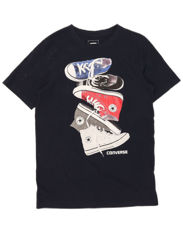 Converse drenge grafisk t-shirt top 13-14 år XL marineblå bomuld