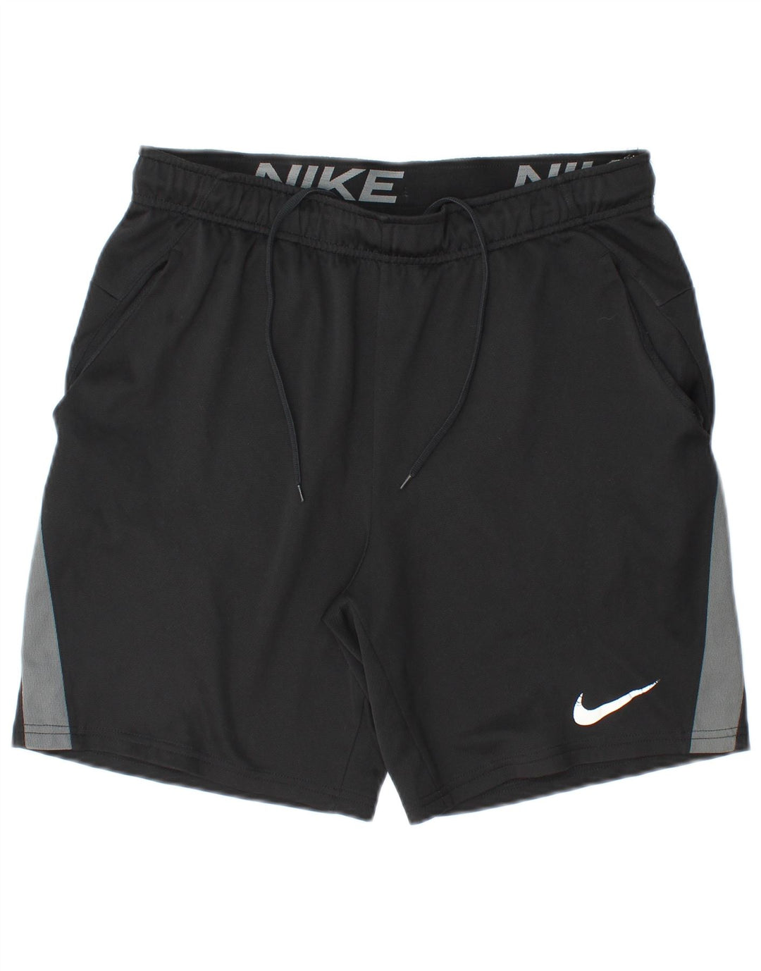 Nike Herre Dri Fit Sportshorts Medium Sort Colourblock Polyester