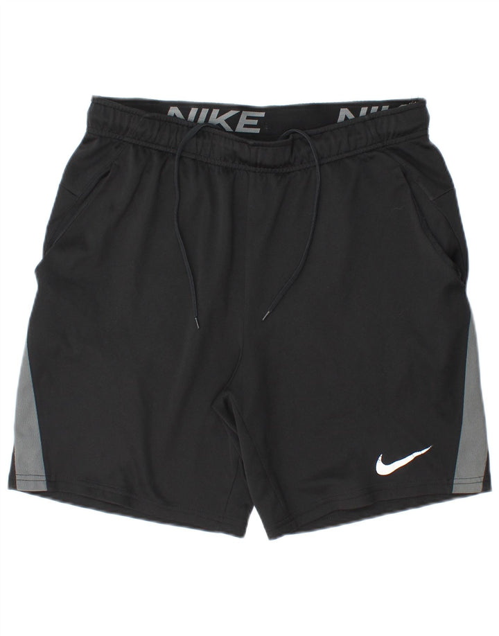 Nike Herre Dri Fit Sportshorts Medium Sort Colourblock Polyester