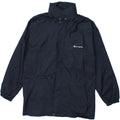 CHAMPION Boys Graphic Hooded Raincoat 11-12 Years Large Navy Blue Vintage Champion and Second-Hand Champion from Messina Hembry 