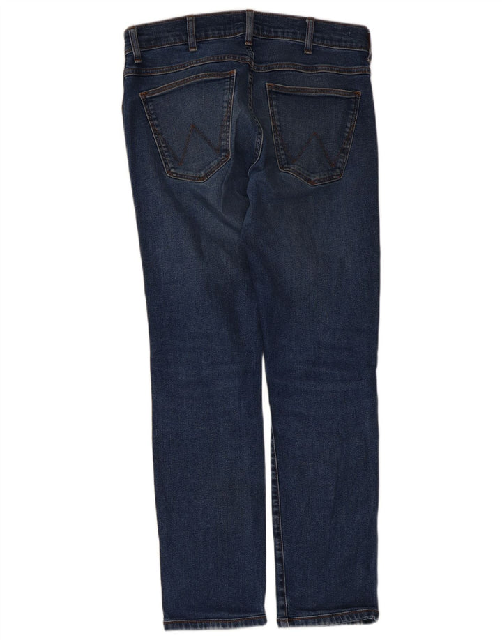 Wrangler Herre Larston Slim Jeans W30 L28 Blå Bomuld