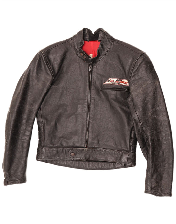 Dainese dame bikerjakke i læder str. 52 Medium brunt læder
