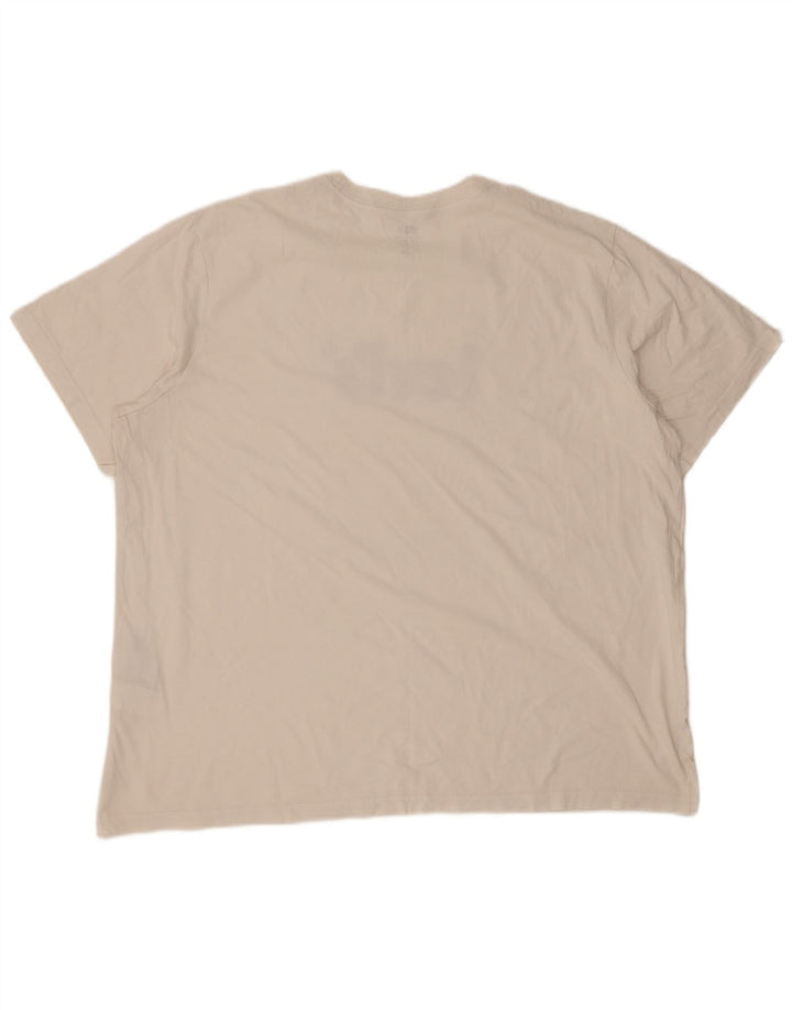 Levi's Herre afslappet grafisk T-shirt top XL hvid bomuld
