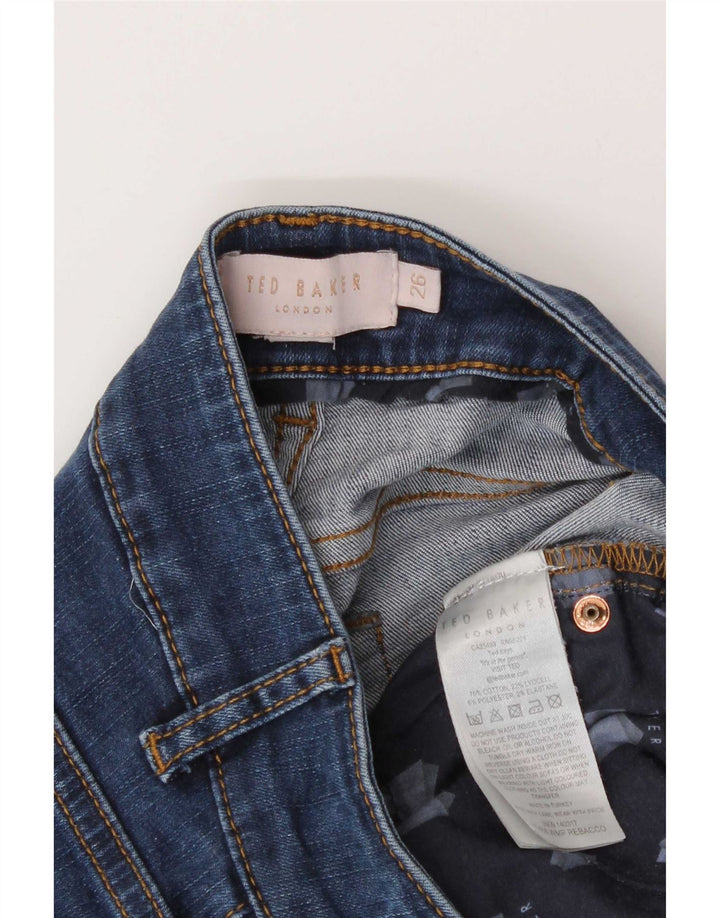 Ted Baker Dame Skinny Jeans W26 L28 Blå Bomuld