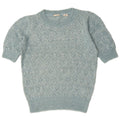 Fat Face Dame Boat Neck Jumper Sweater UK 8 Small Blue Geometric