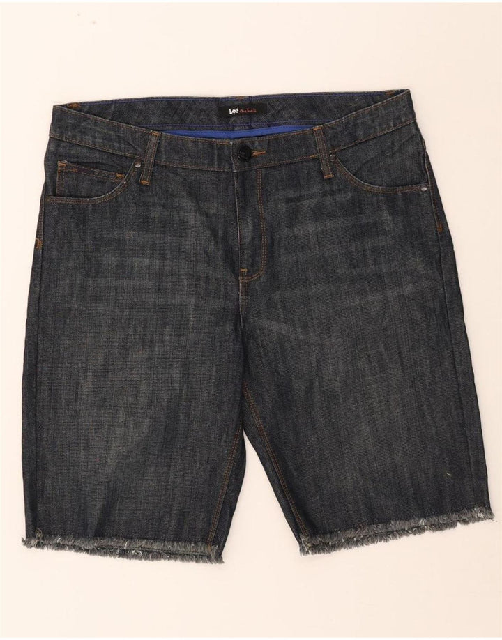 LEE Womens Denim Shorts US 12 Large W34 Navy Blue Cotton Vintage Lee and Second-Hand Lee from Messina Hembry 