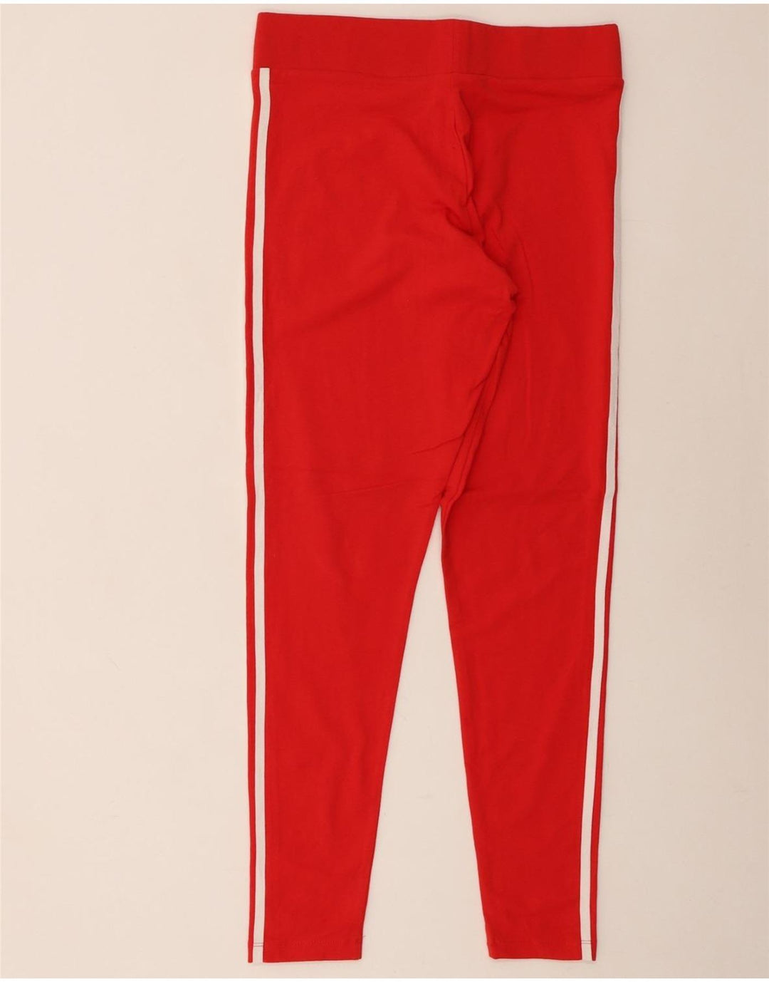 ADIDAS Dame Leggings UK 16 Large Red Bomuld