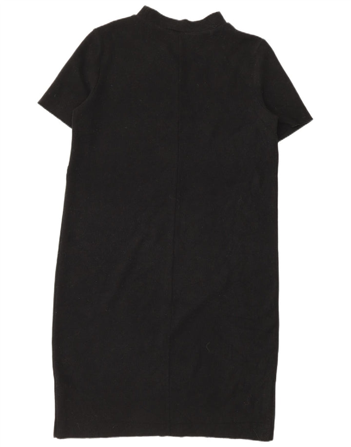 Zara Dame Trafaluc Shift Dress UK 14 Medium Sort Bomuld
