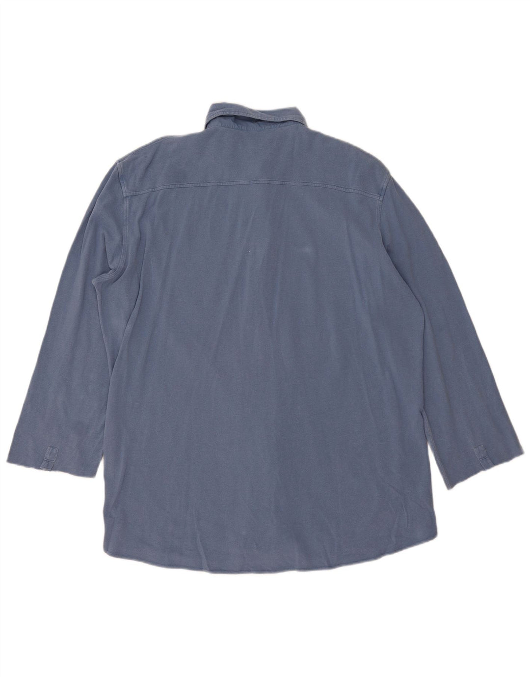 Fay Herre skjorte med 3/4 ærmer 2XL blå bomuld