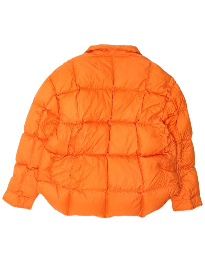 Vintage polstret herrejakke UK 16 Large Orange Nylon