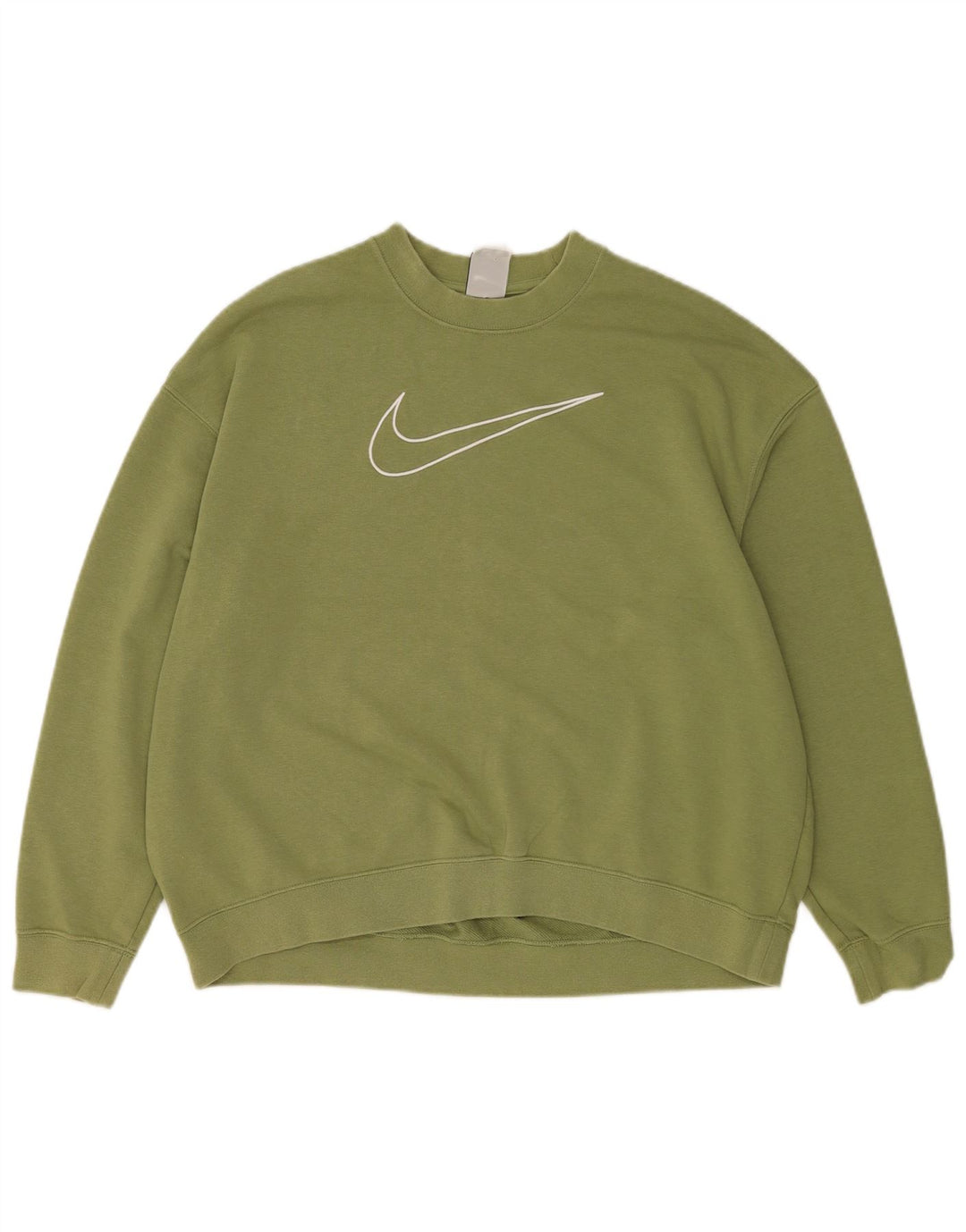 Nike Dame Dri Fit Grafisk Oversized Sweatshirt Jumper UK 14 Medium Grøn
