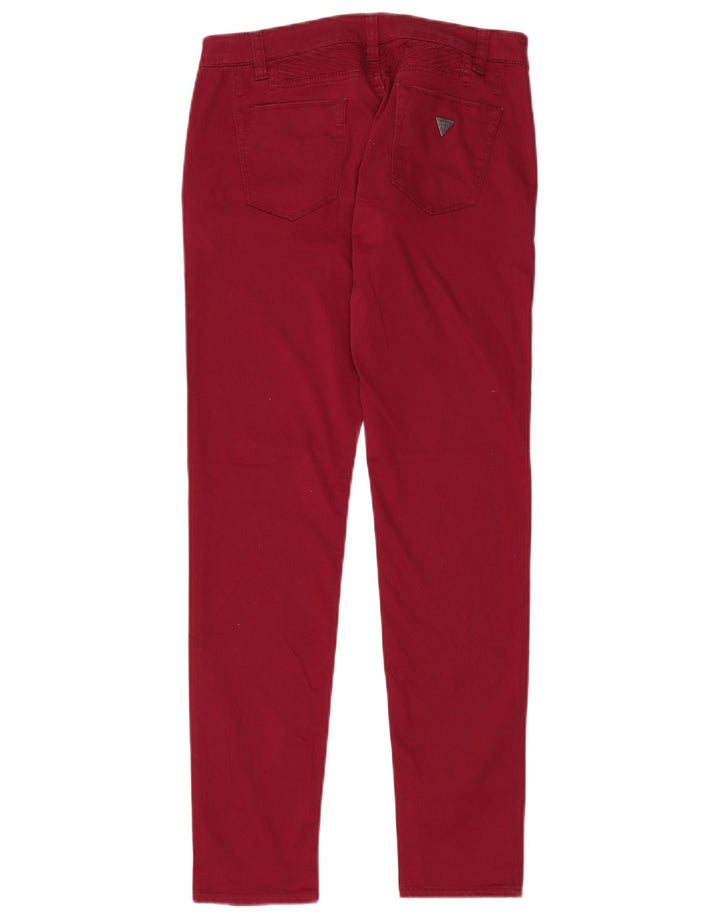 GUESS Skinny Jeans til kvinder W29 L31 Rød Bomuld