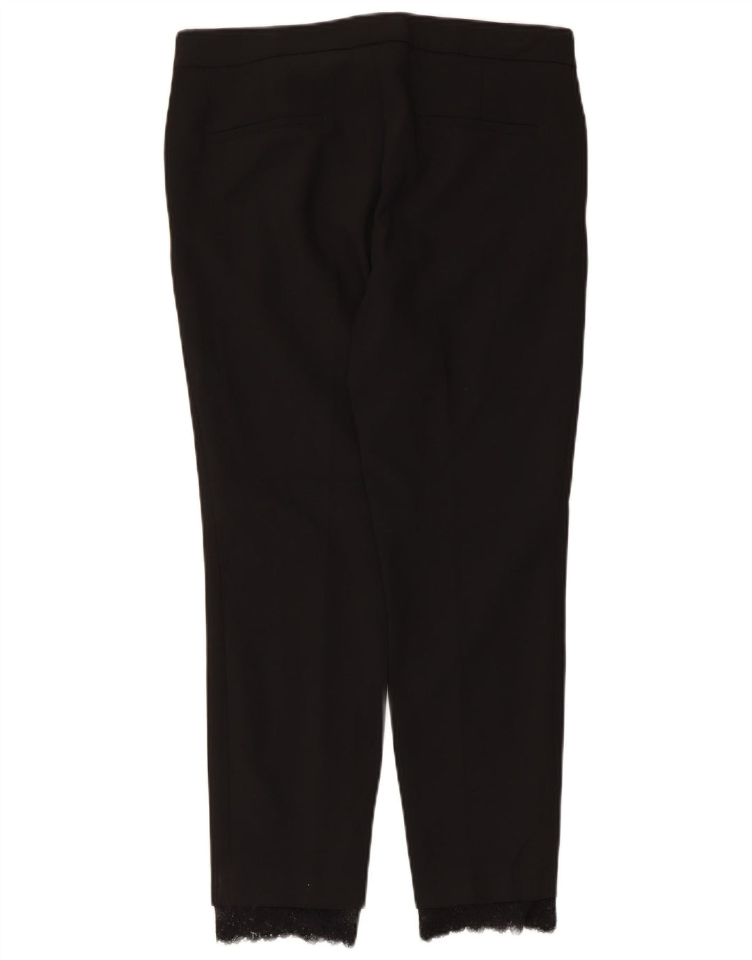 Zara Dame Slim Suit Bukser Medium W28 L26 Sort Polyester