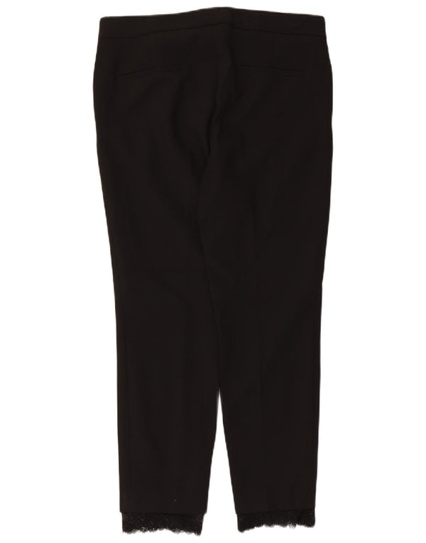 Zara Dame Slim Suit Bukser Medium W28 L26 Sort Polyester