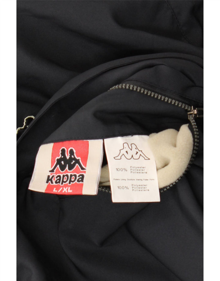 Kappa Herre Windbreaker Jacket UK 40 Large Navy Blue Polyester