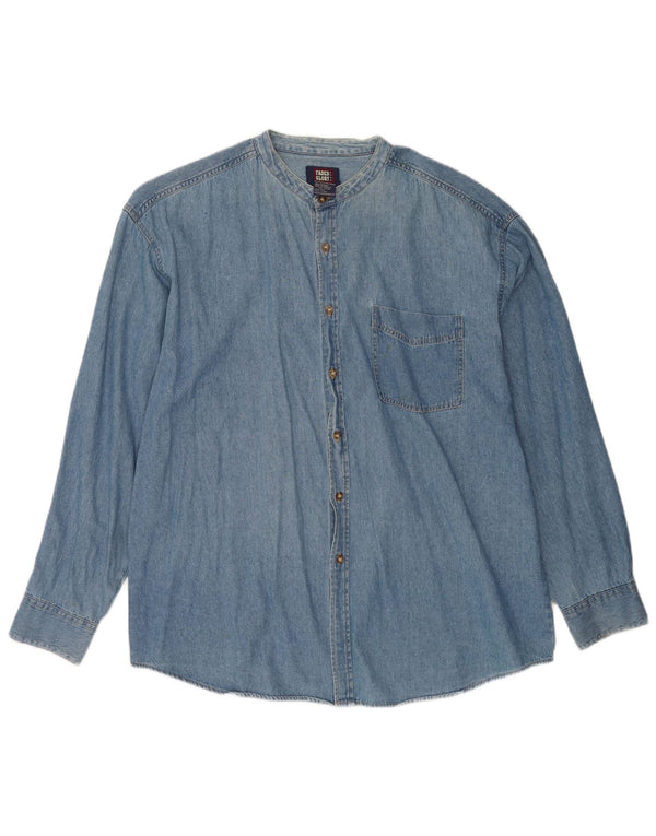 Faded Glory Herre Denim Shirt XL Blå Bomuld