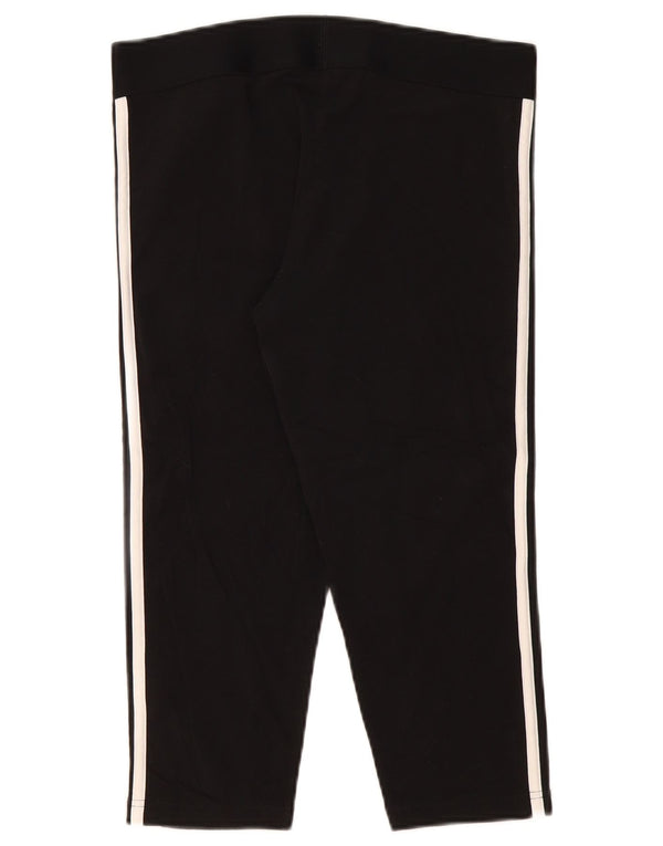 Adidas Dame Capri Leggings UK 16/18 Large Black Bomuld