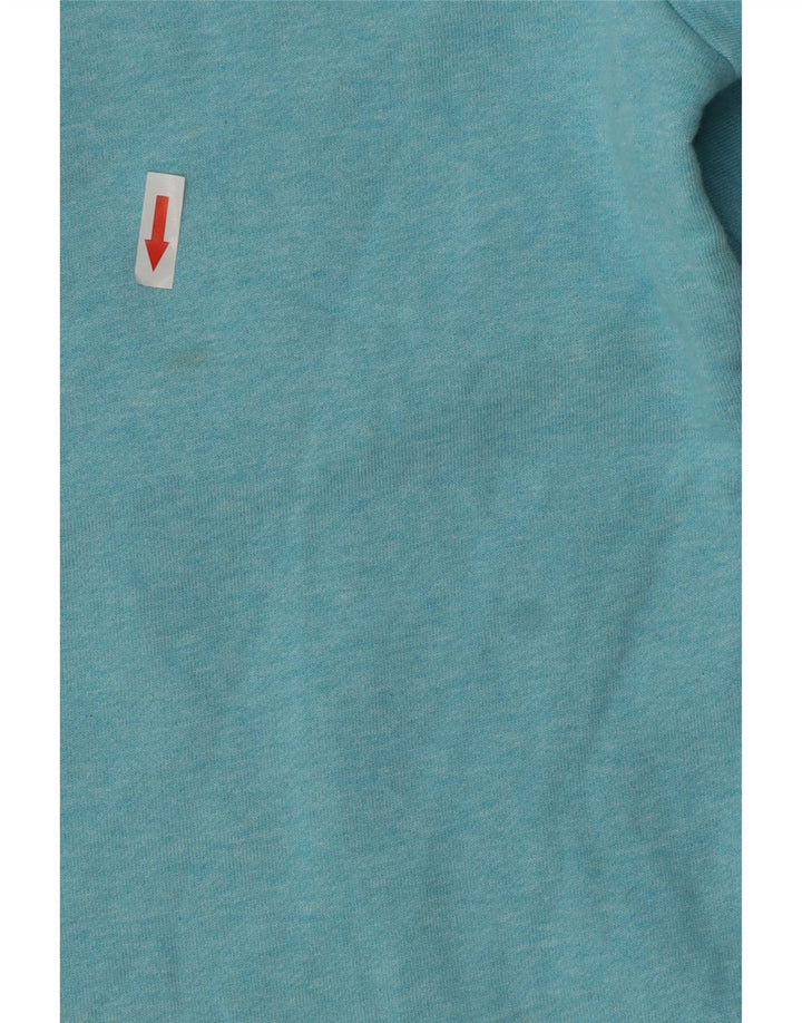 Besætningsbeklædning Herre Zip Neck Sweatshirt Jumper Medium Blå Bomuld